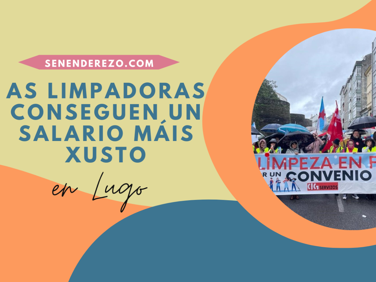 As limpadoras de Lugo en folga conseguen unha subida salarial do 18 % até 2026